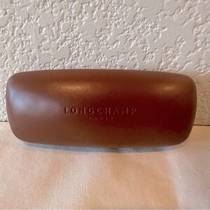 Longchamp Caramel Eyeglass Sunglass Snap Shell Case